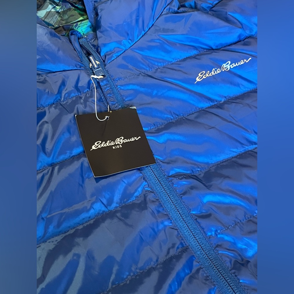 Eddie Bauer Boys XL (16) Reversible Down Coat - Picture 5 of 16